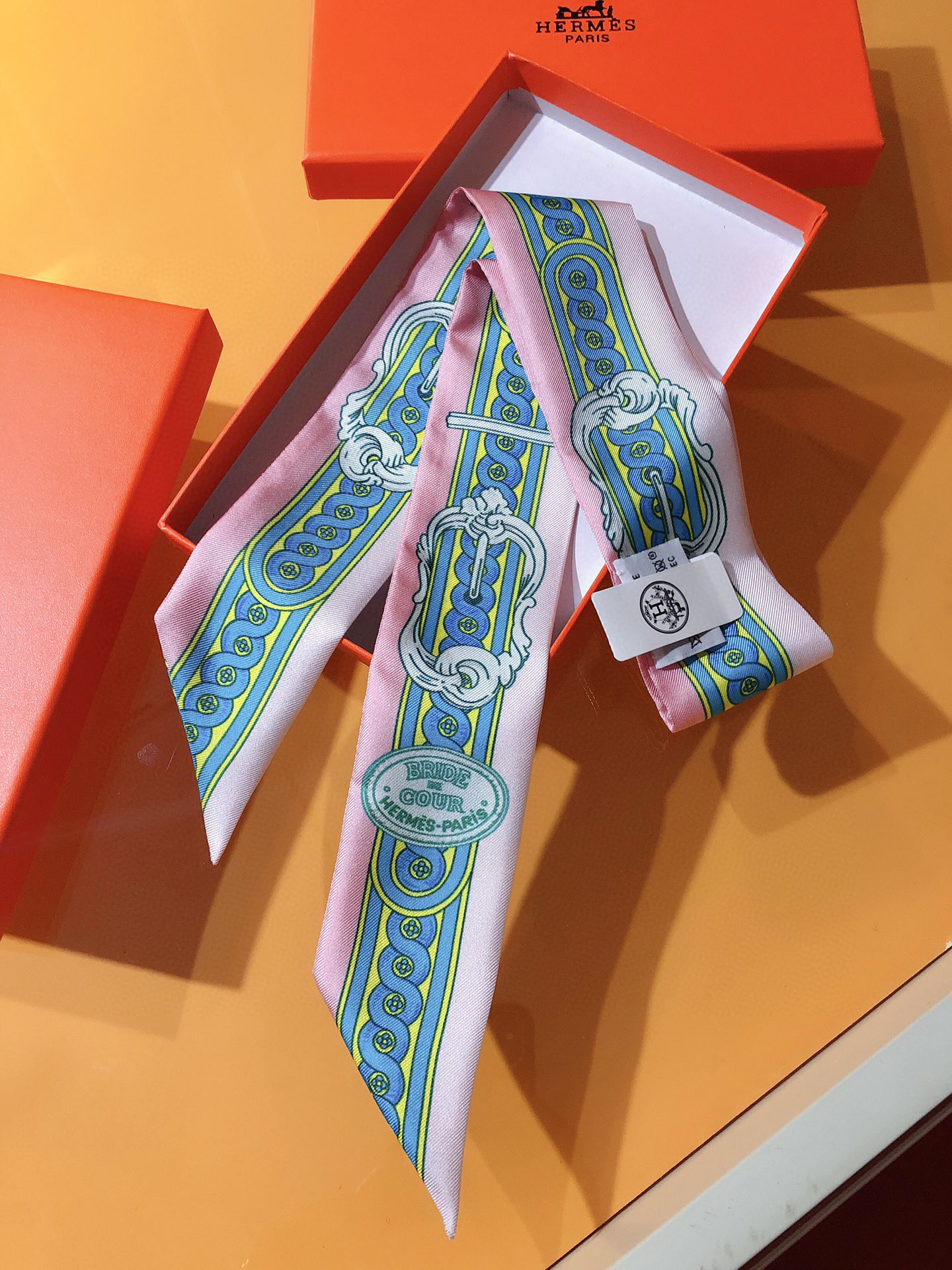 [TOP] HERMES Twilly Scarf - Blue - 711 Luxury