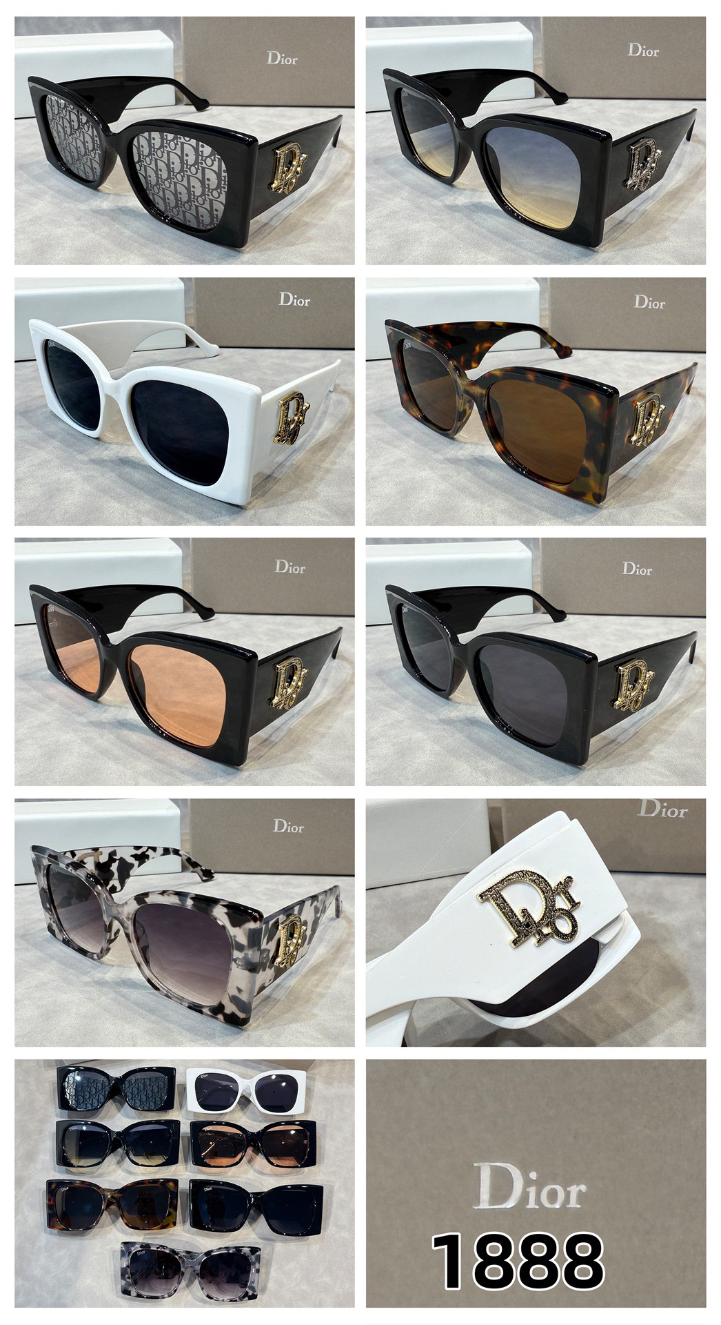 [TOP] Christian Dior Sunglasses - 7 Colors - 711 Luxury