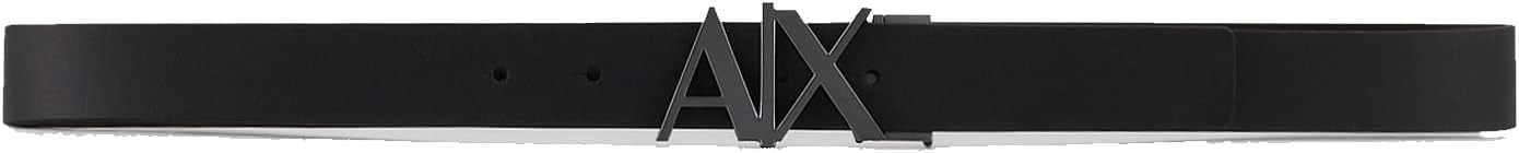 Armani Exchange Men's Gold Buckle Reversible Hinge Belt