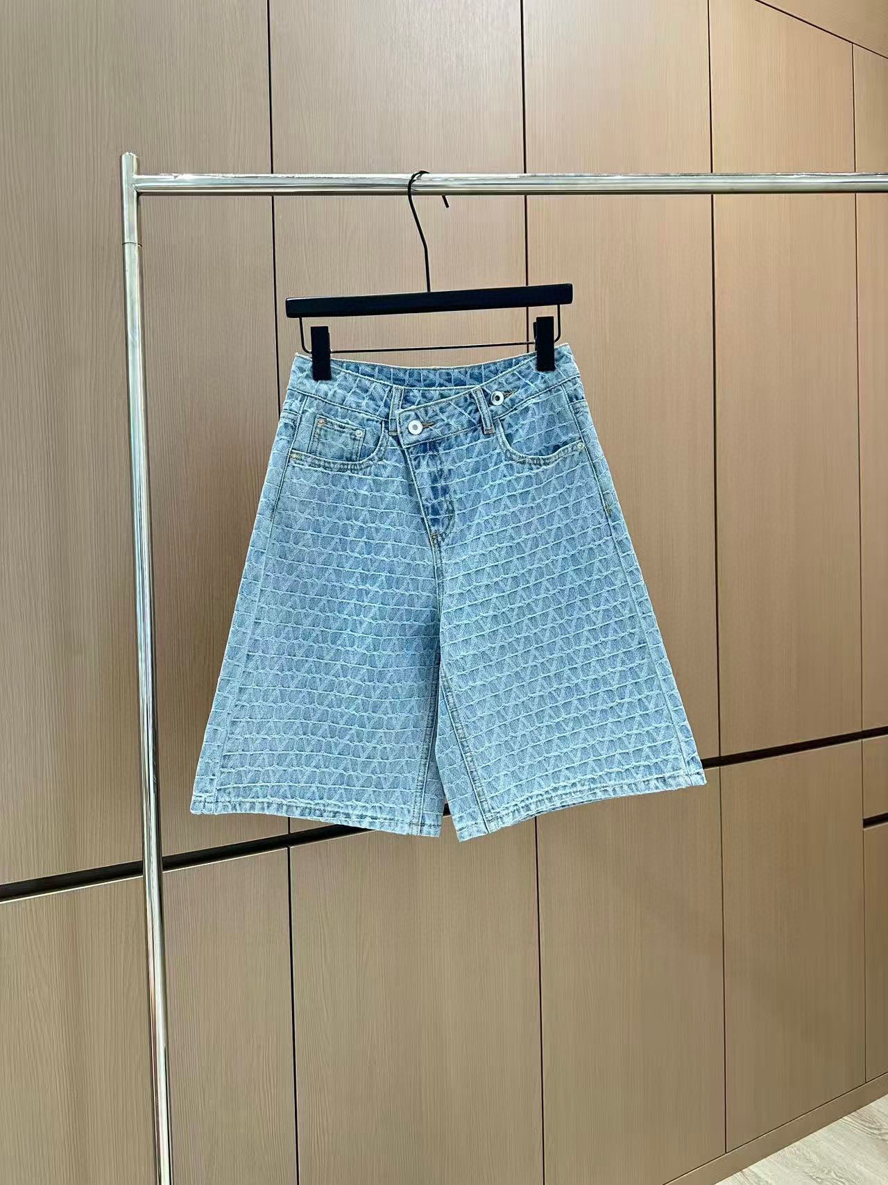 [TOP] VALENTINO Denim Shorts - Blue