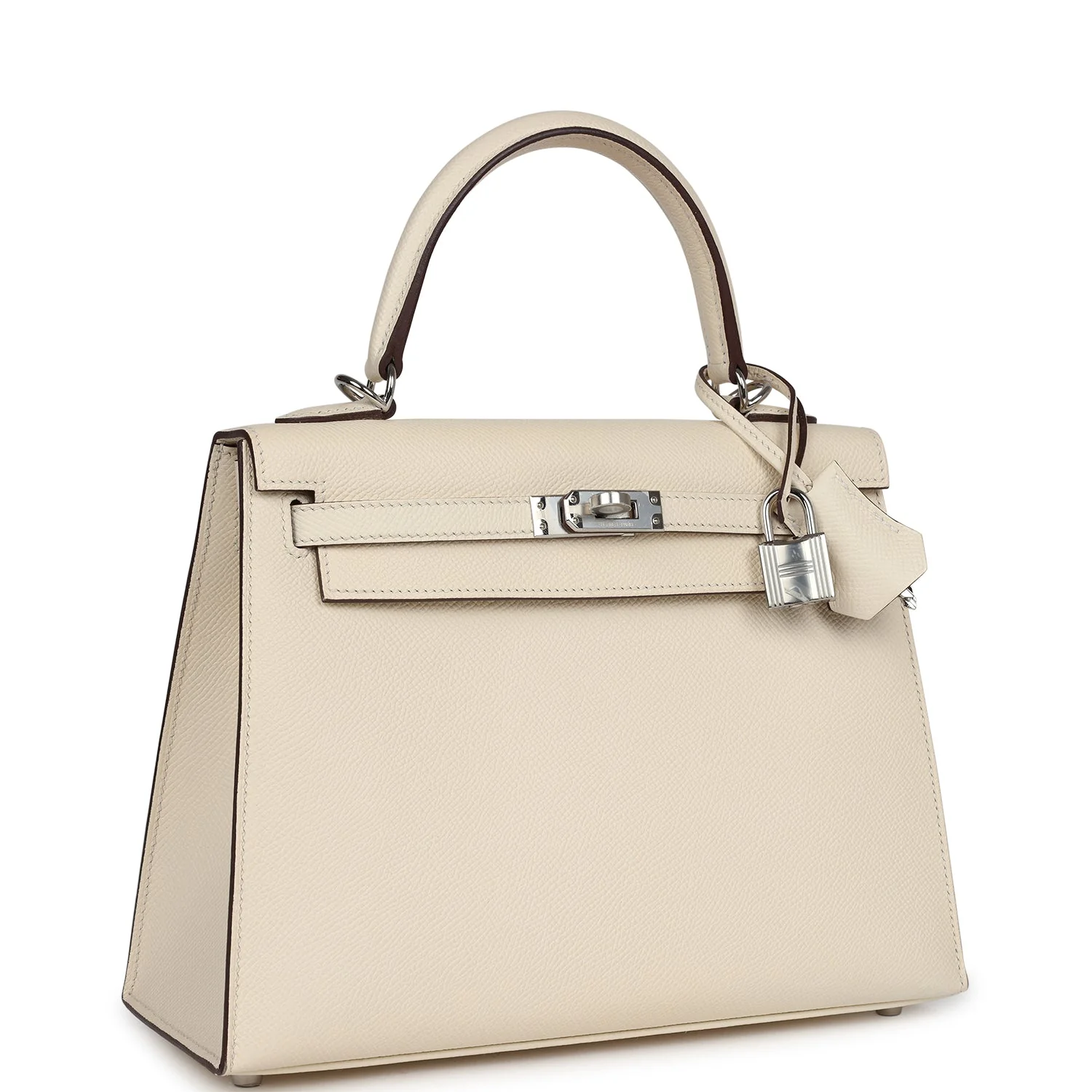 Hermes Kelly Sellier  Nata Verso Epsom Palladium Hardware