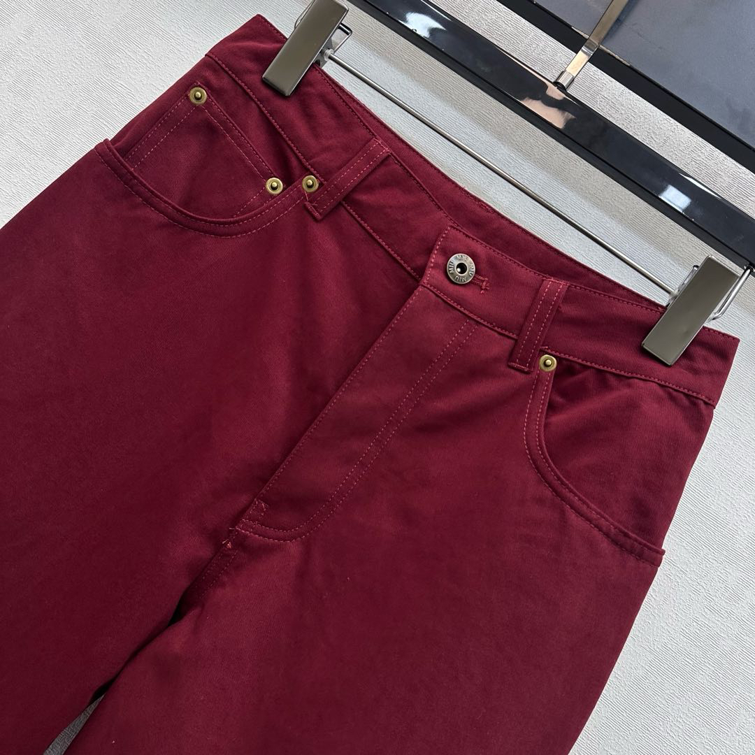 [TOP] Miu Miu Pants - Red