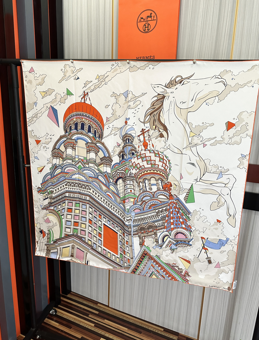 [TOP] HERMES Scarf 90x90cm - Beige - 711 Luxury