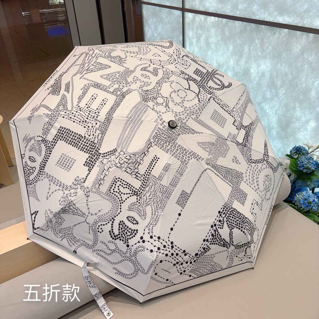 [TOP] CHANEL Umbrella - White - 711 Luxury