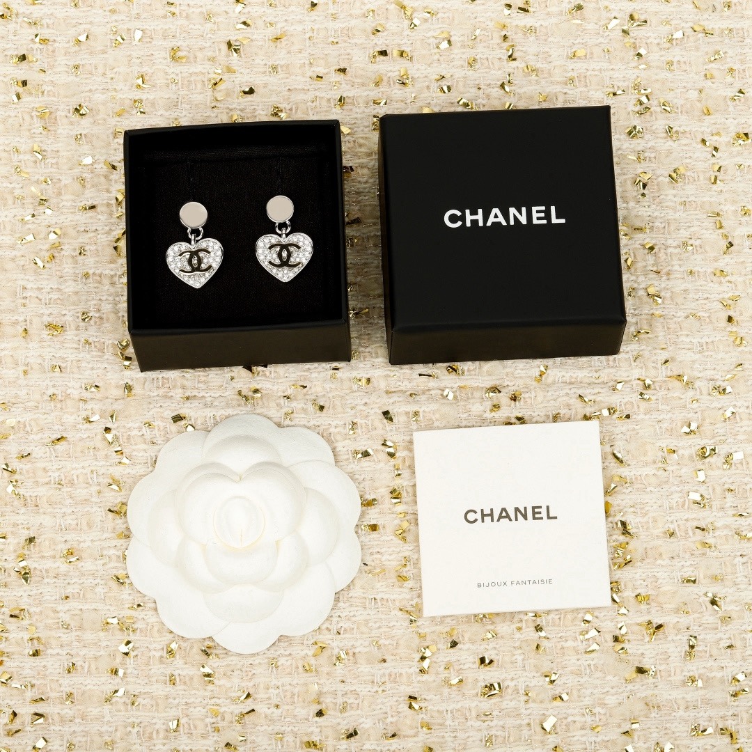 [TOP] CHANEL Earrings - Silver