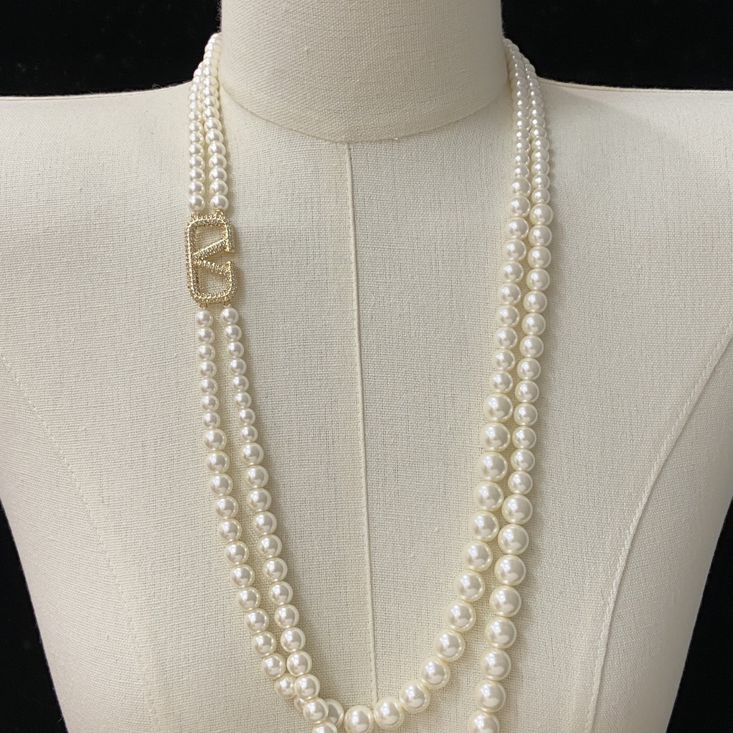 [TOP] VALENTINO Long Necklace - Gold - 711 Luxury