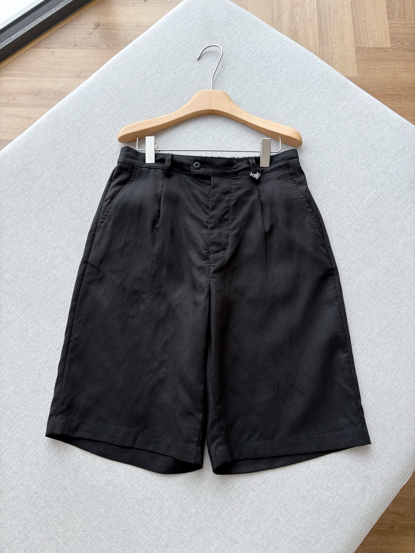 Prada Linen Wide-leg Casual Pants #382941
