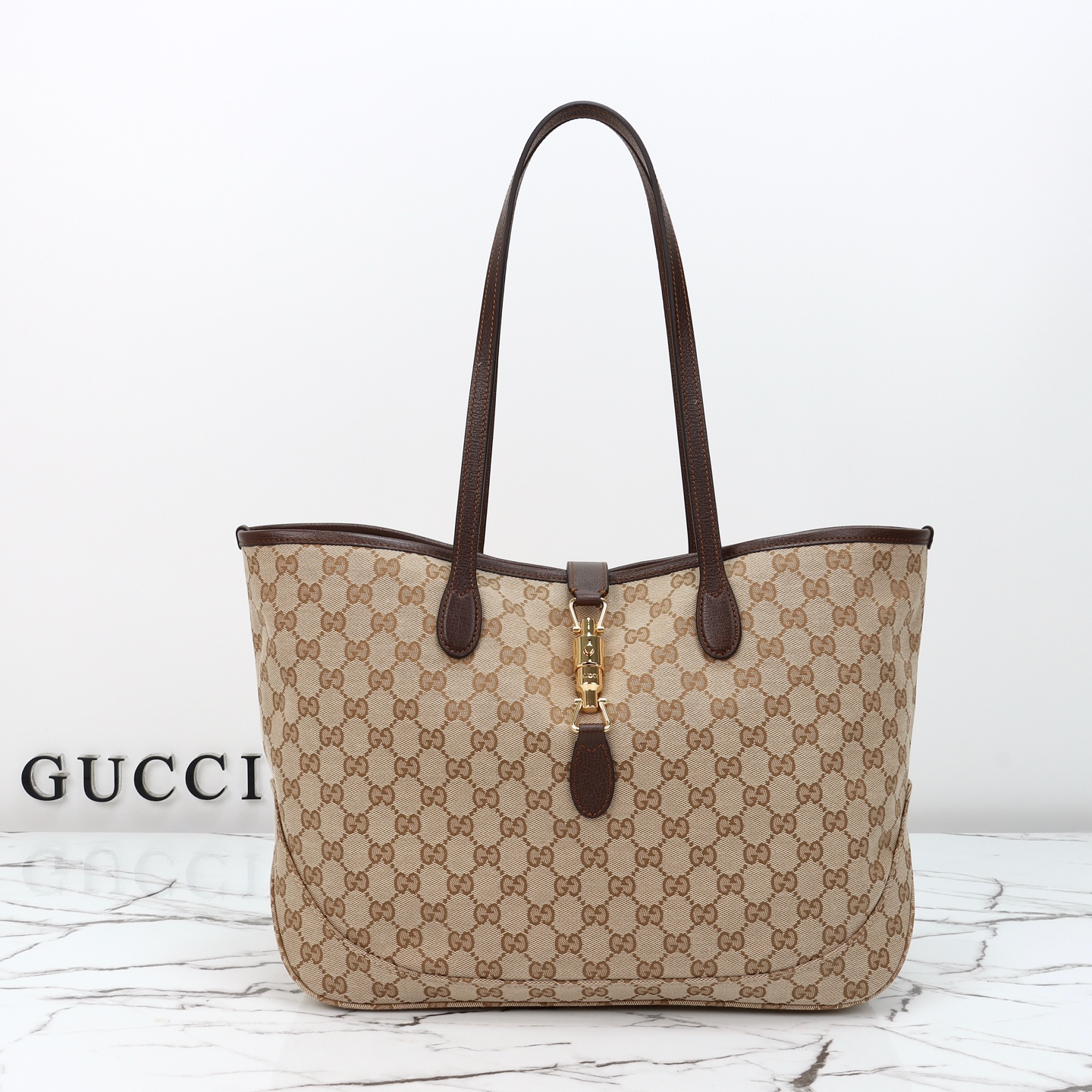 [TOP] GUCCI Gucci Jackie  Tote bag 45×28×12cm - Brown