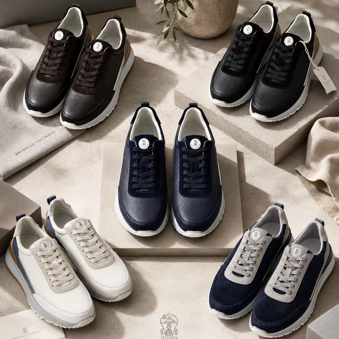 Brunello Cucinelli Shoes Brunello Cucinelli Men's Leather Sneakers #387382 | Nigo Office