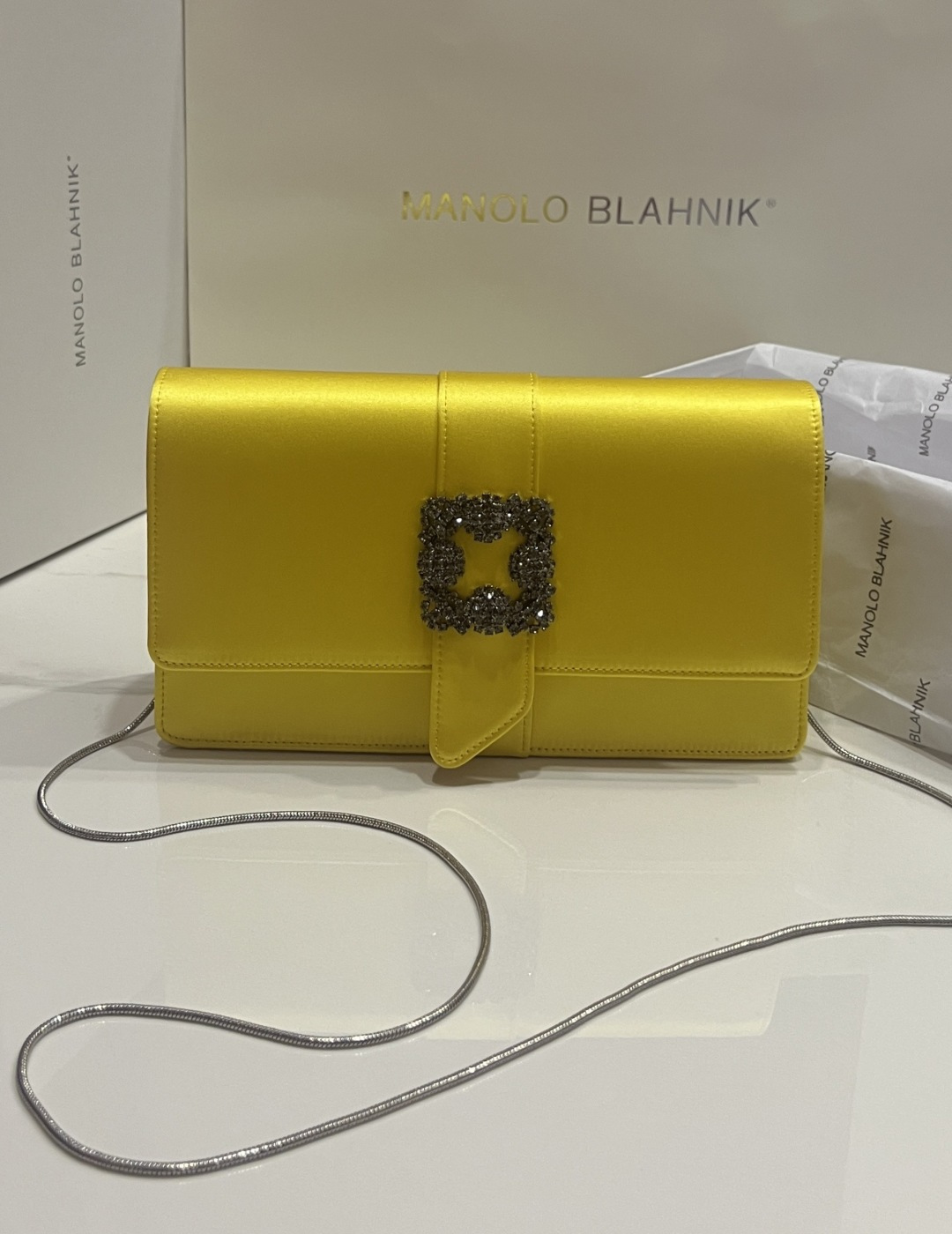 [TOP] MANOLO BLAHNIK Bag 12*24*6cm - Yellow - 711 Luxury