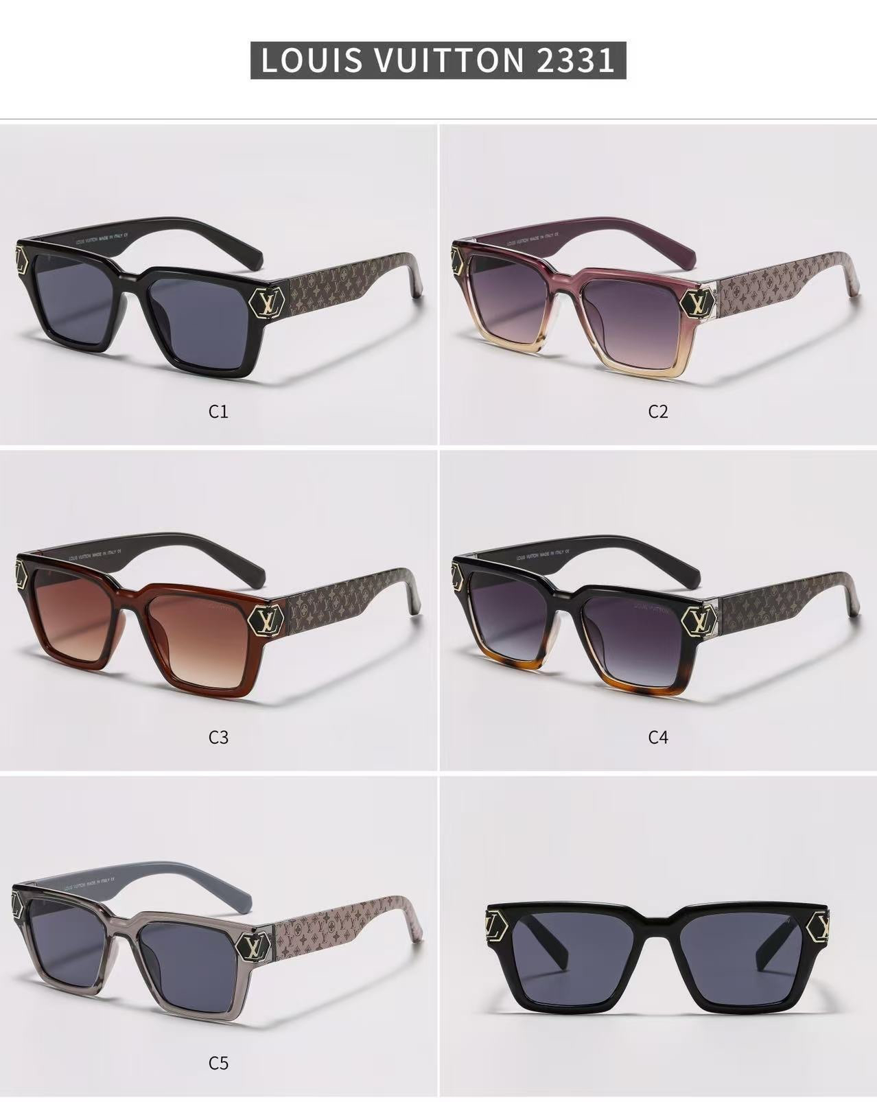 [TOP] Louis Vuitton LV Sunglasses - 6 Colors - 711 Luxury