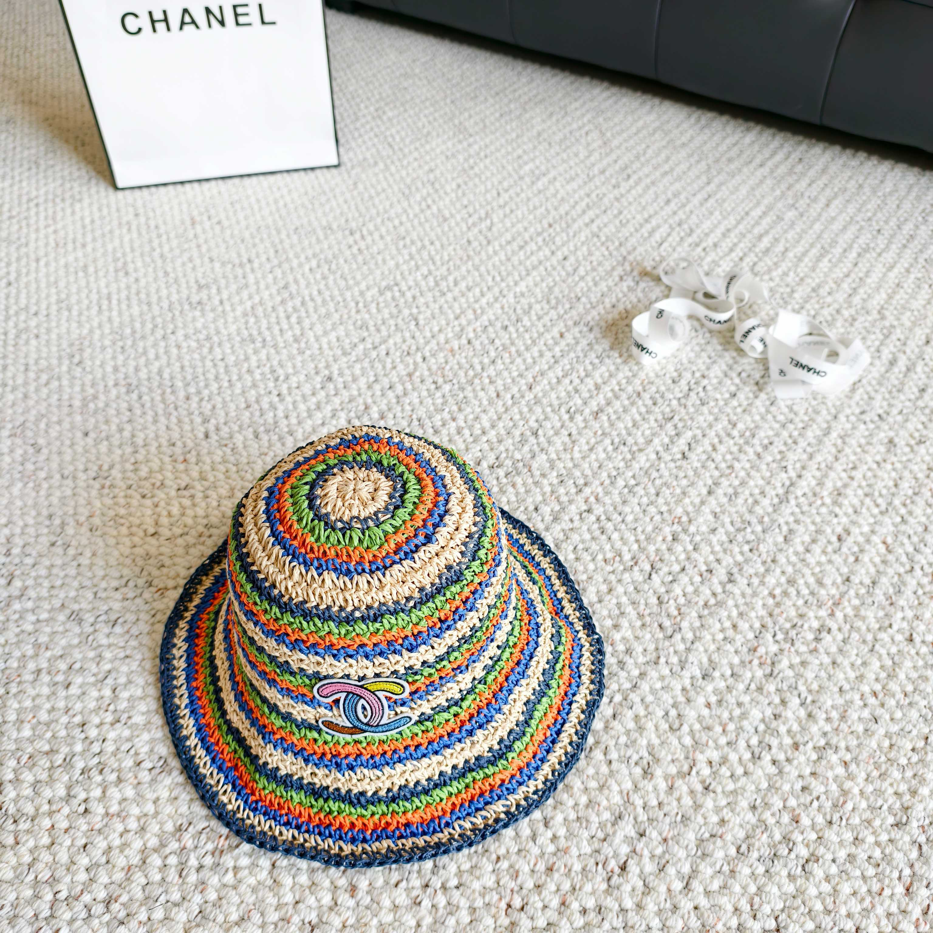 [TOP] CHANEL Fisherman's Hat - Blue And Orange - 711 Luxury