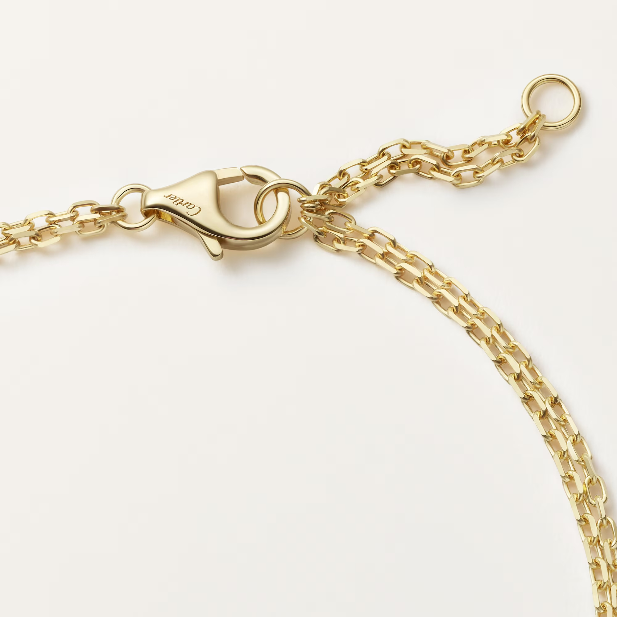 Carty Love Luna Loop Bracelet, Yellow Gold, 2 Moissanite