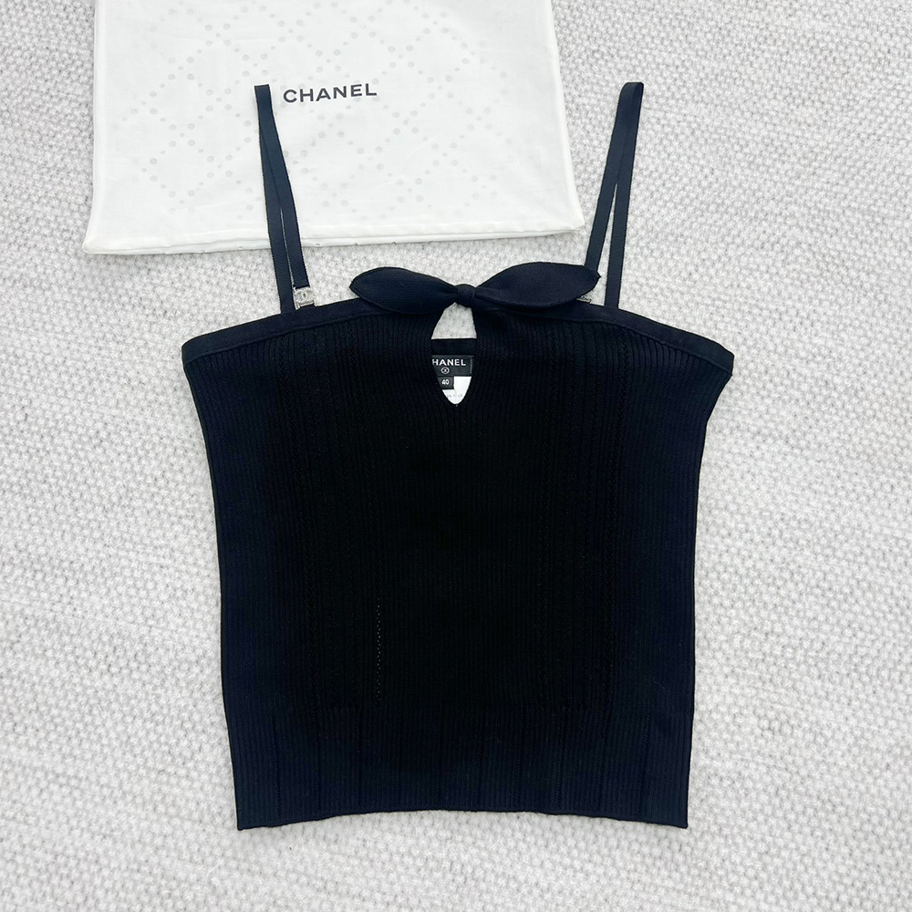 Chanel Top-quality Version Bow Suspenders #383336