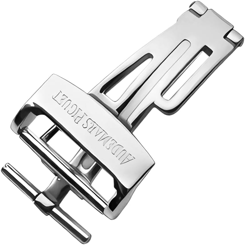 hengfento2 Deployment Buckle Fits Replacement For Ap Audemars Piguet Folding Clasp Watch Band Strap Royal Oak Offshore 18mm