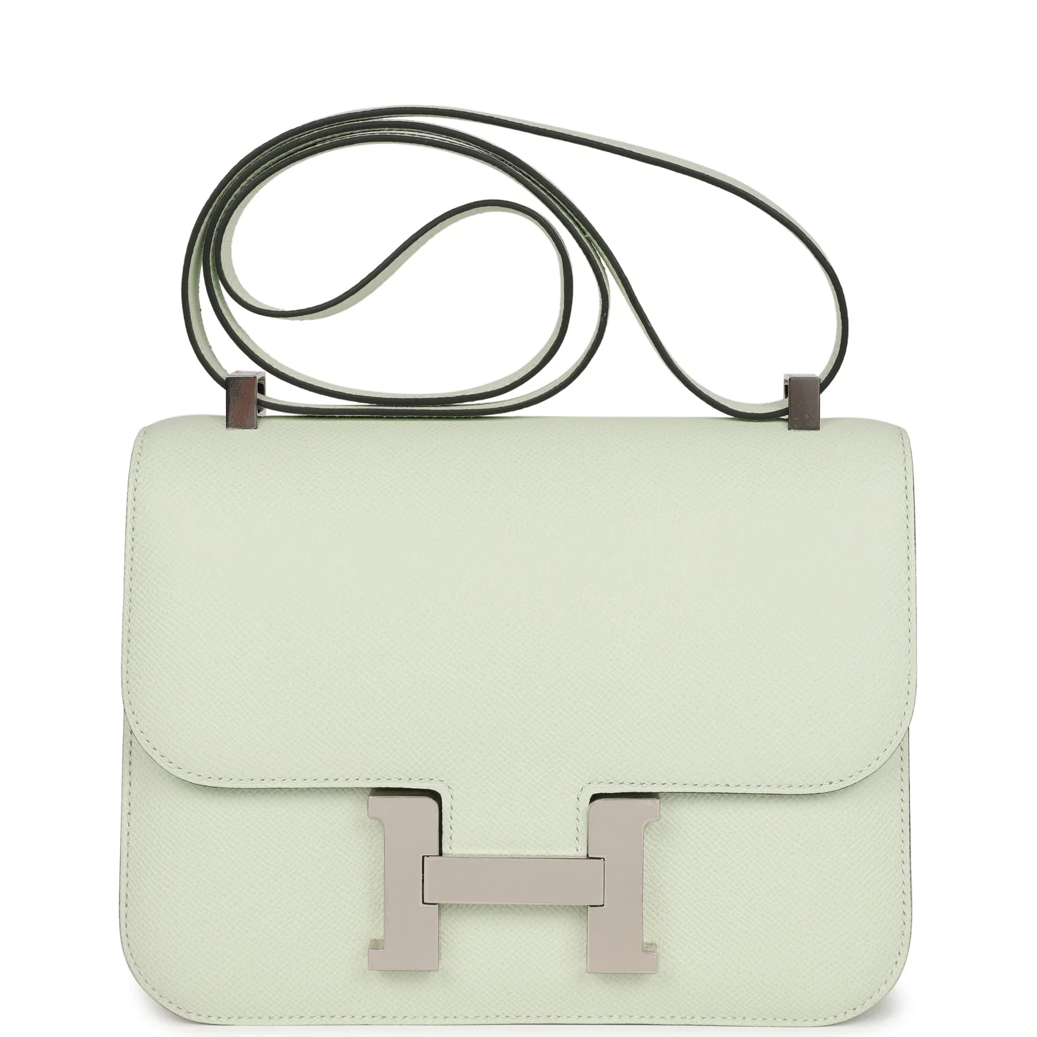 Hermes Constance  Vert Fizz Epsom Palladium Hardware