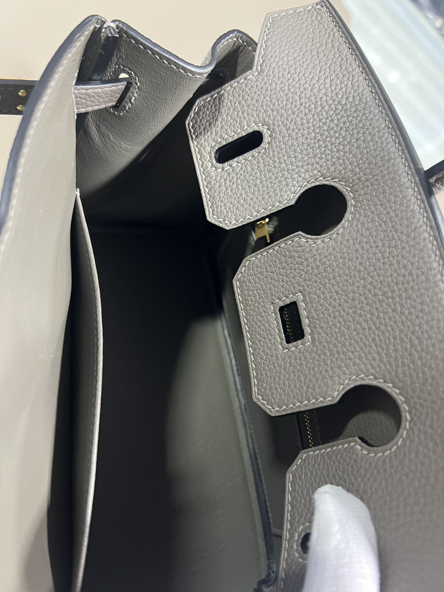 [TOP] HERMES Birkin Togo Leather 25cm/30cm - Etain & GHW