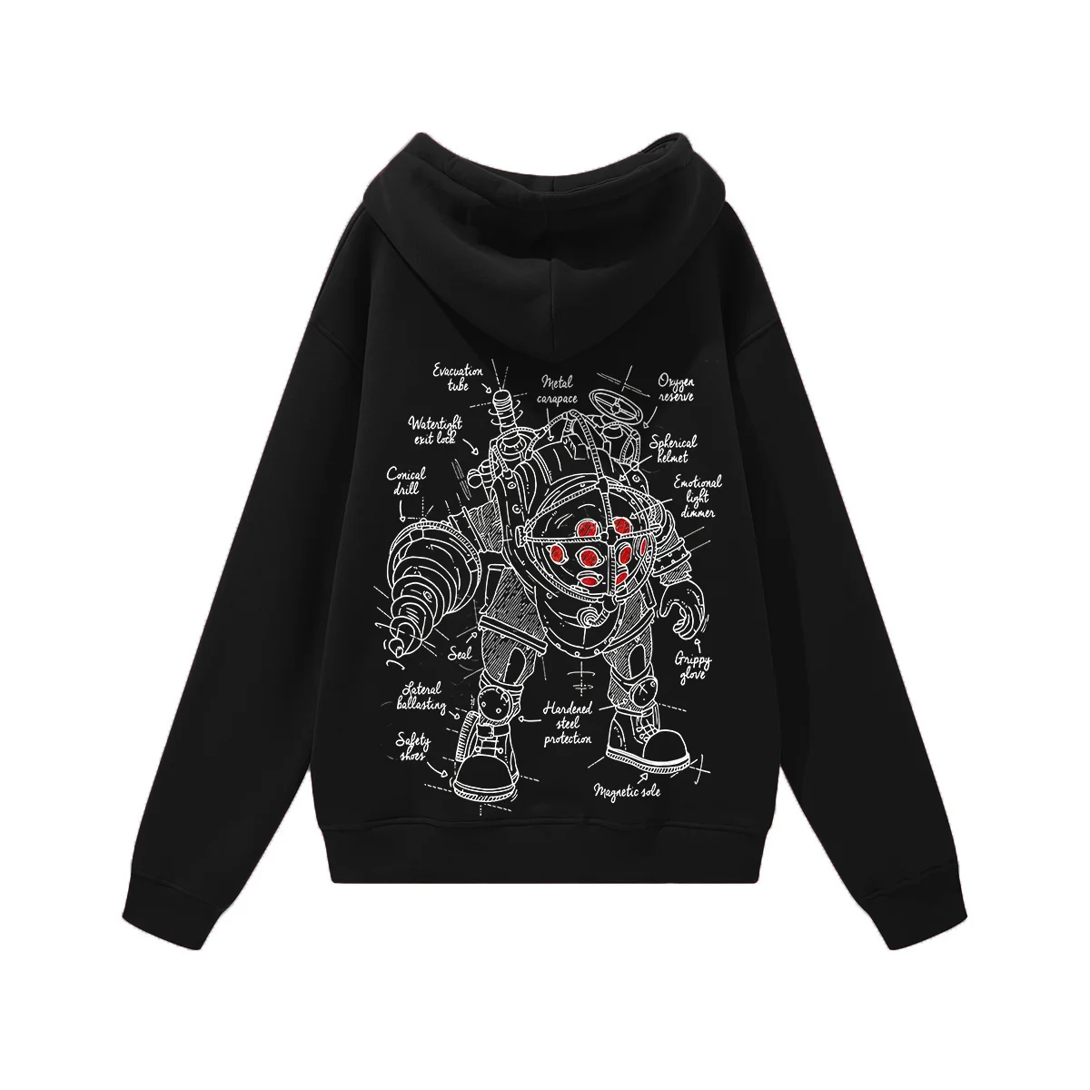 BioShock Big Daddy Printed Women's Heavyweight Hoodie with Drawstring