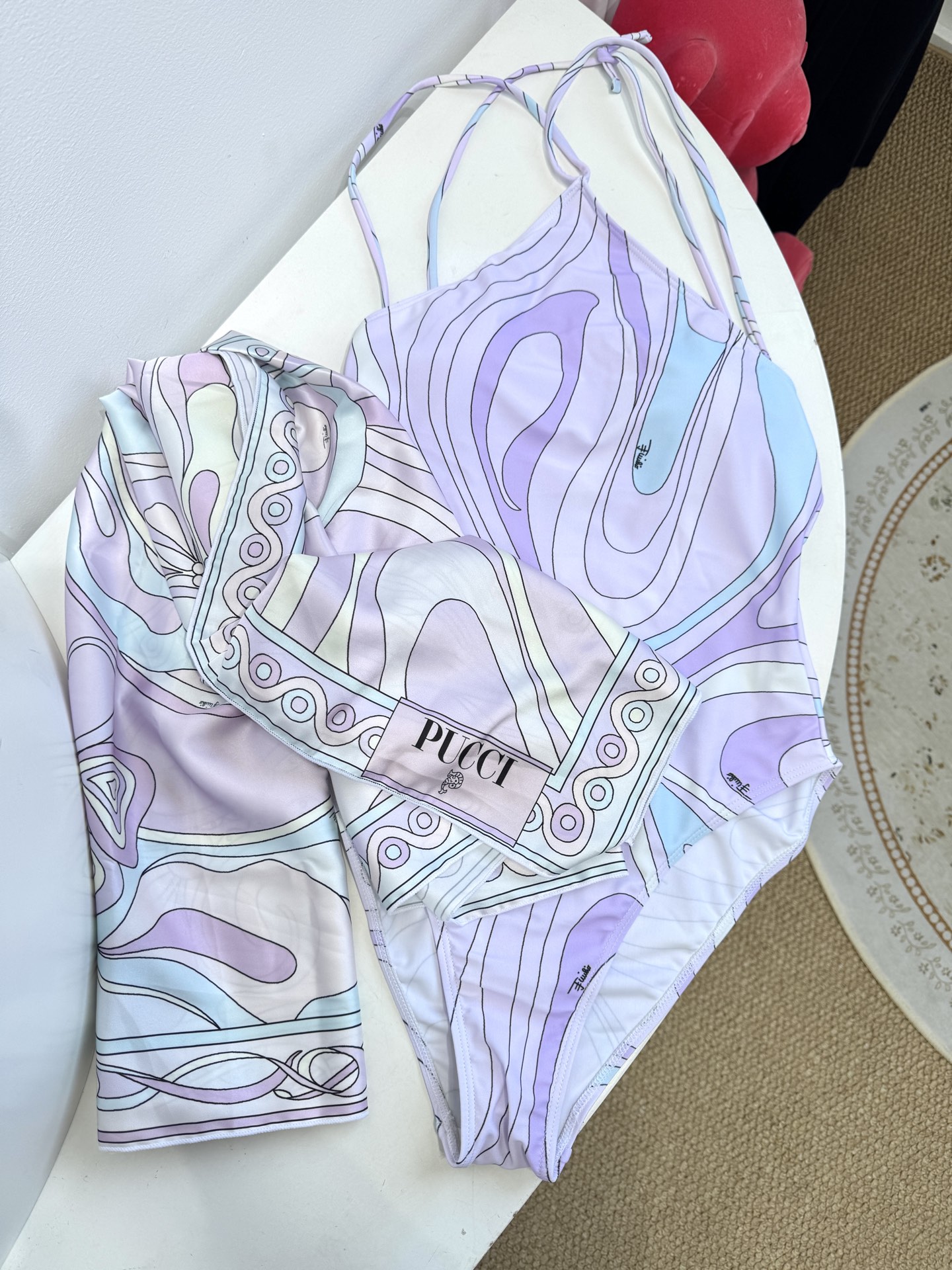Designer Clothing PUCCI Marmo Print Swimsuit View 2 | Nigo Office