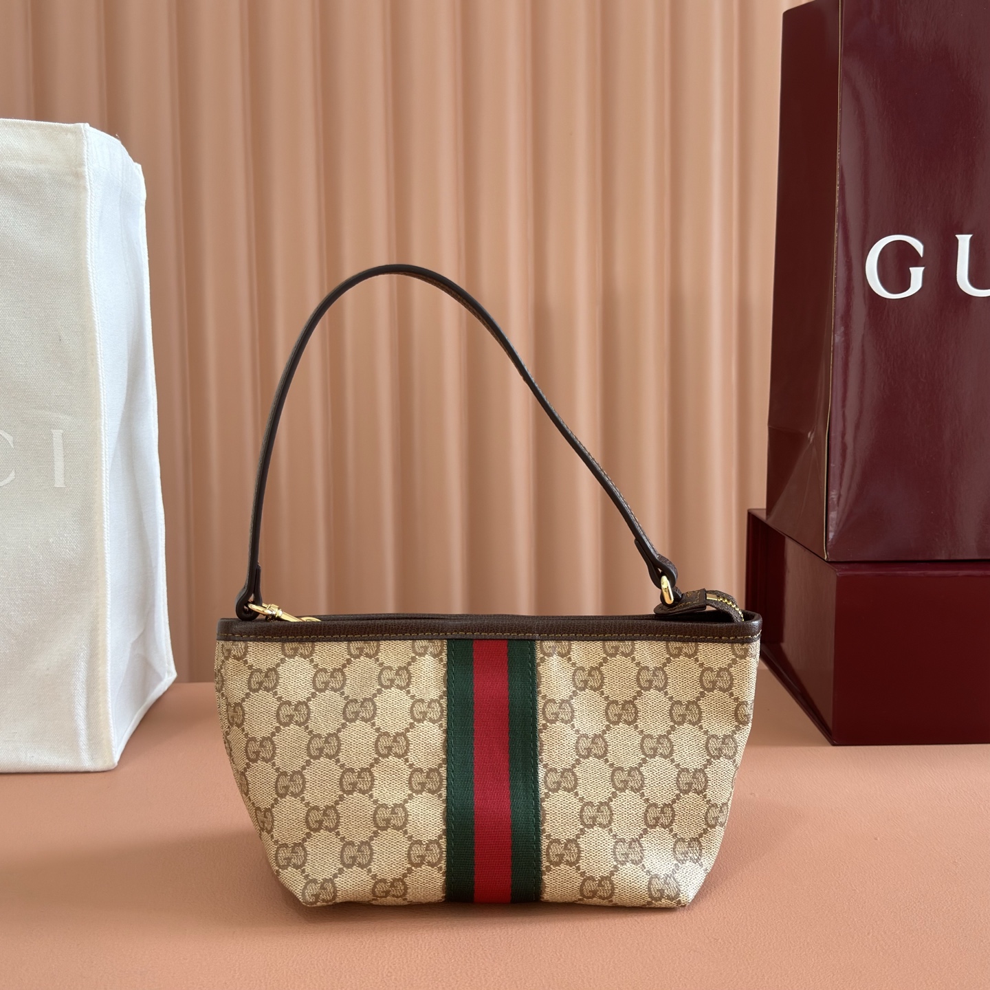 [TOP] GUCCI Generation Bag 21.5 x 16 x 13.5 cm - Khaki - 711 Luxury