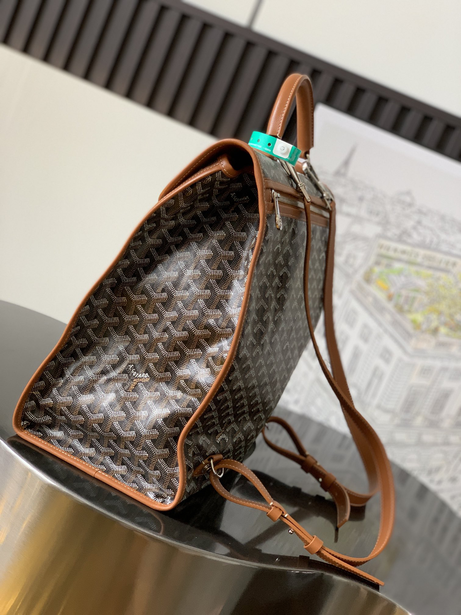 [TOP] Goyard Saint Léger Backpack 37x15x34cm - Brown - 711 Luxury
