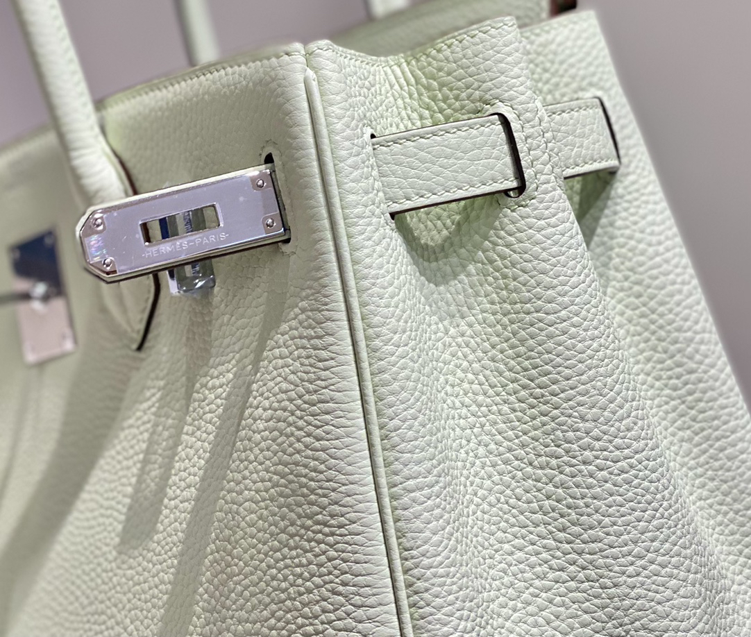 [TOP] HERMES Birkin Togo Leather 30cm - Vert Fizz & SHW