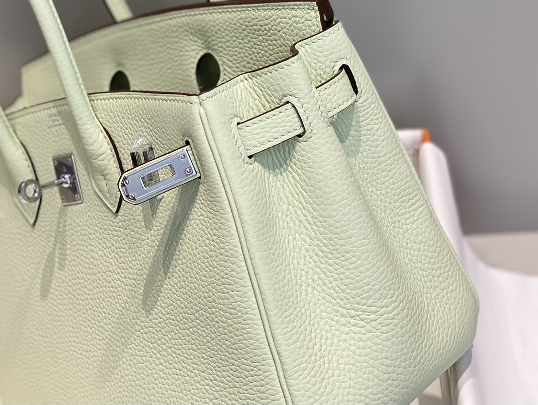 [TOP] HERMES Birkin Togo Leather 25cm - Vert Fizz & SHW
