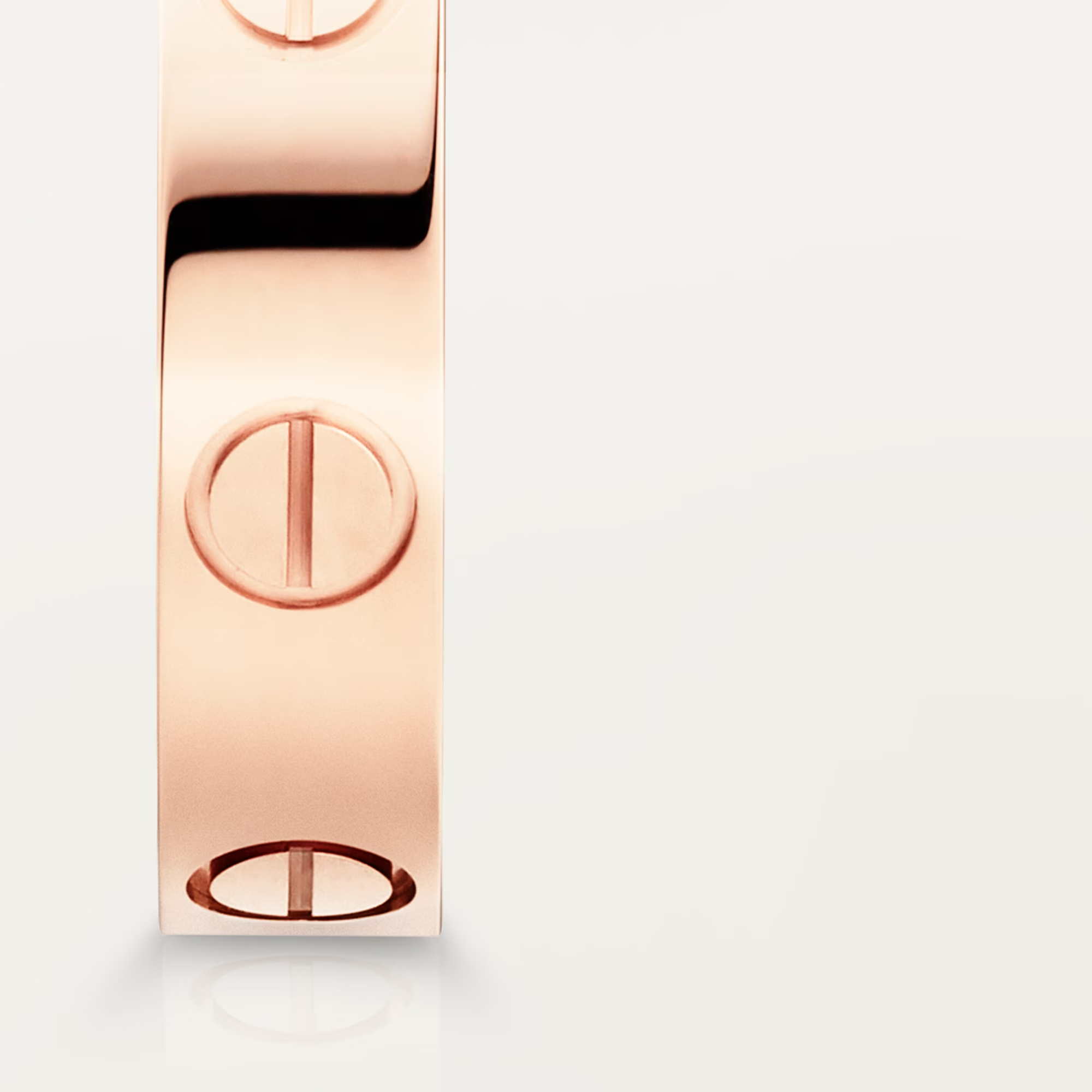 Carty Love Petite Lock Ring, Rose Gold, Small Model