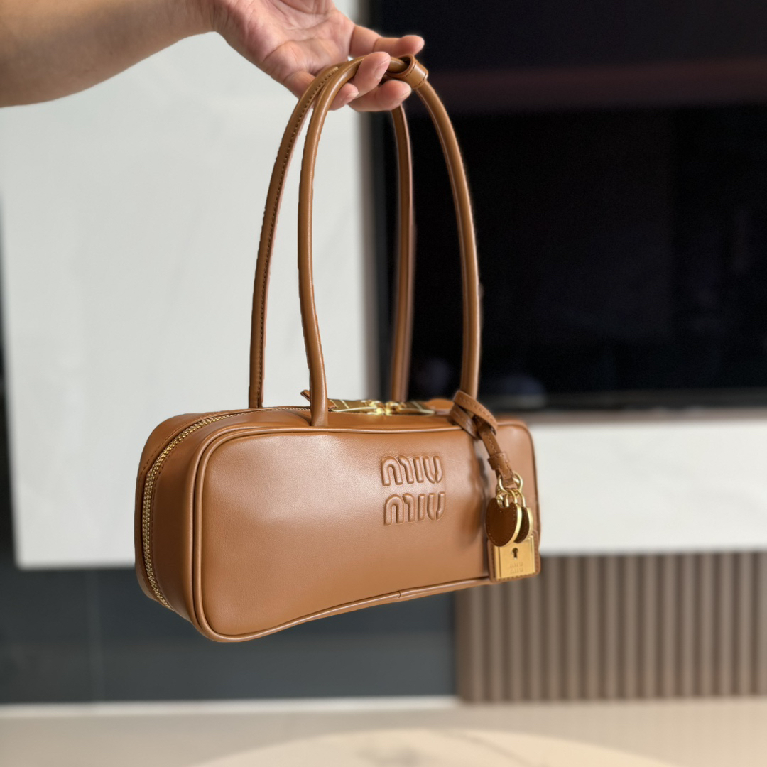 [TOP] Miu Miu Bag 28x11.5x8cm - Brown - 711 Luxury