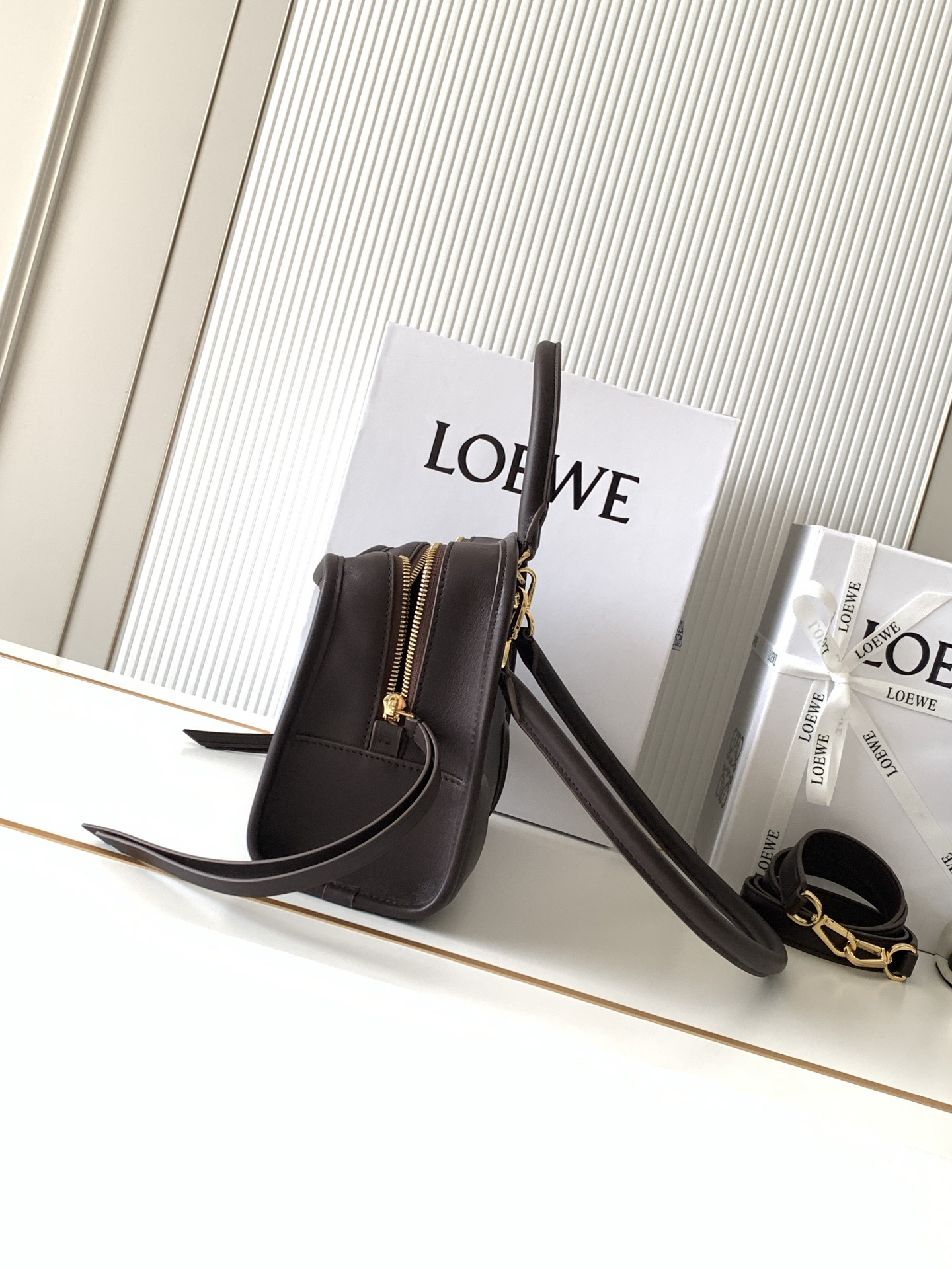 [TOP] LOEWE Amazona 180 Bag 24.5*18.5*10 CM - Dark Chestnut - 711 Luxury