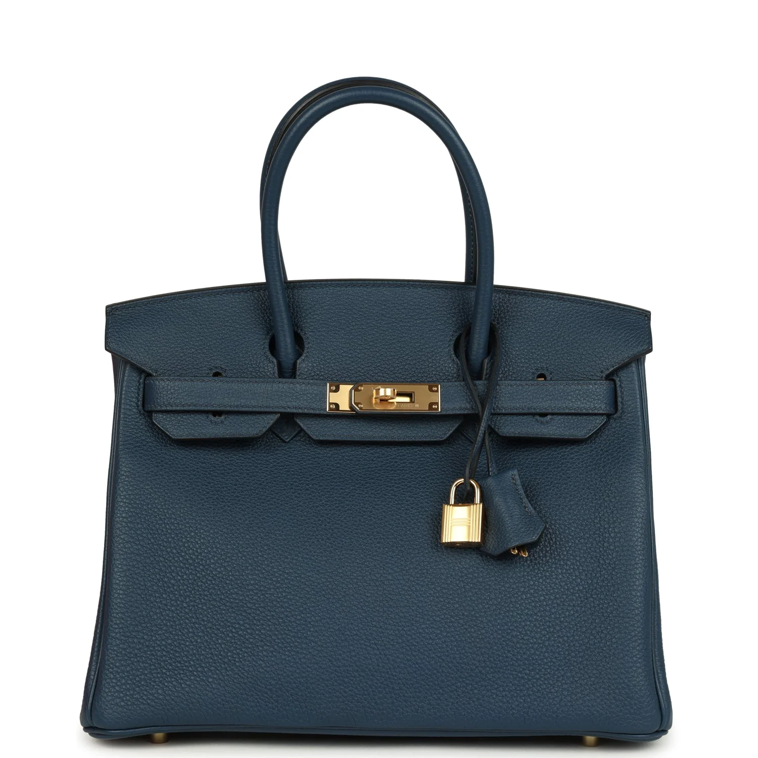 Hermes BirkinBleu de Prusse Togo Gold Hardware