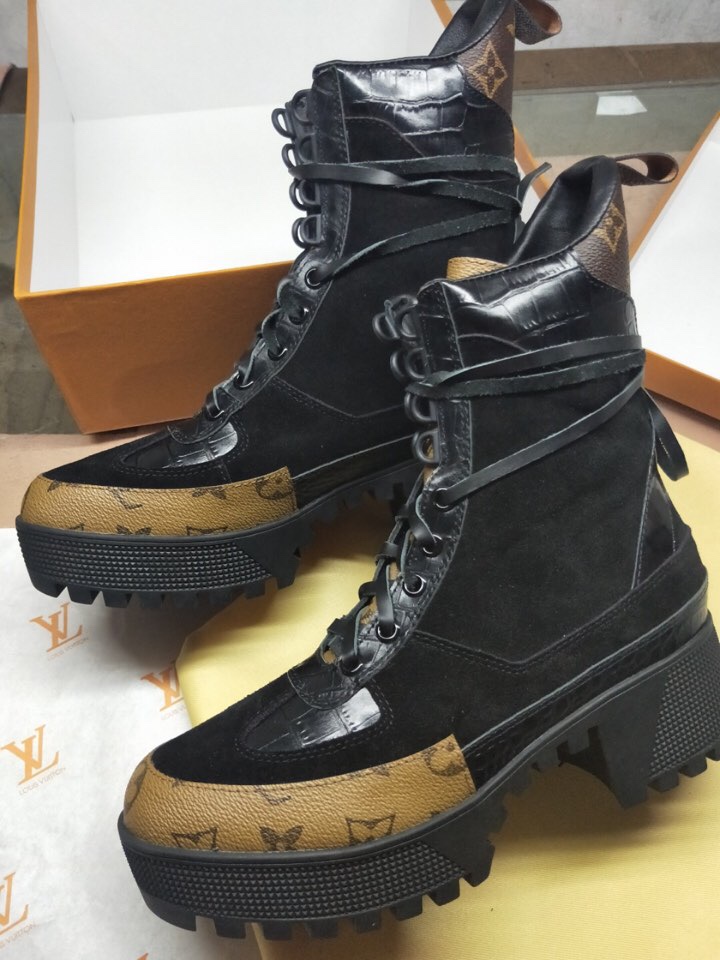 [TOP] Louis Vuitton LV Boots - Black - 711 Luxury