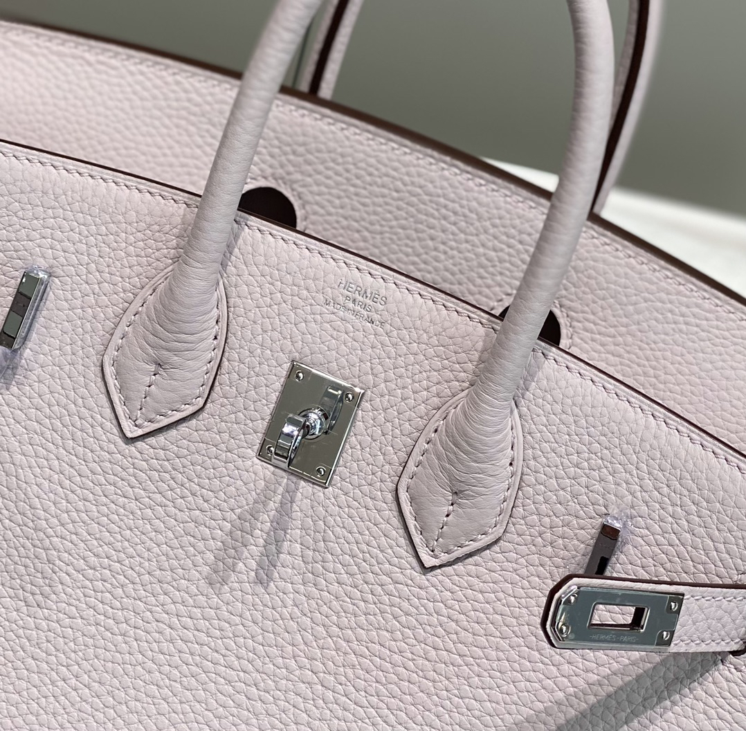 [TOP] HERMES Birkin Togo Leather 25cm - Mauve Pale & SHW