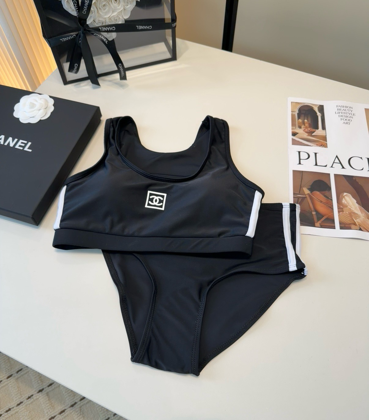 [TOP] CHANEL Swimsuit - Black - 711 Luxury