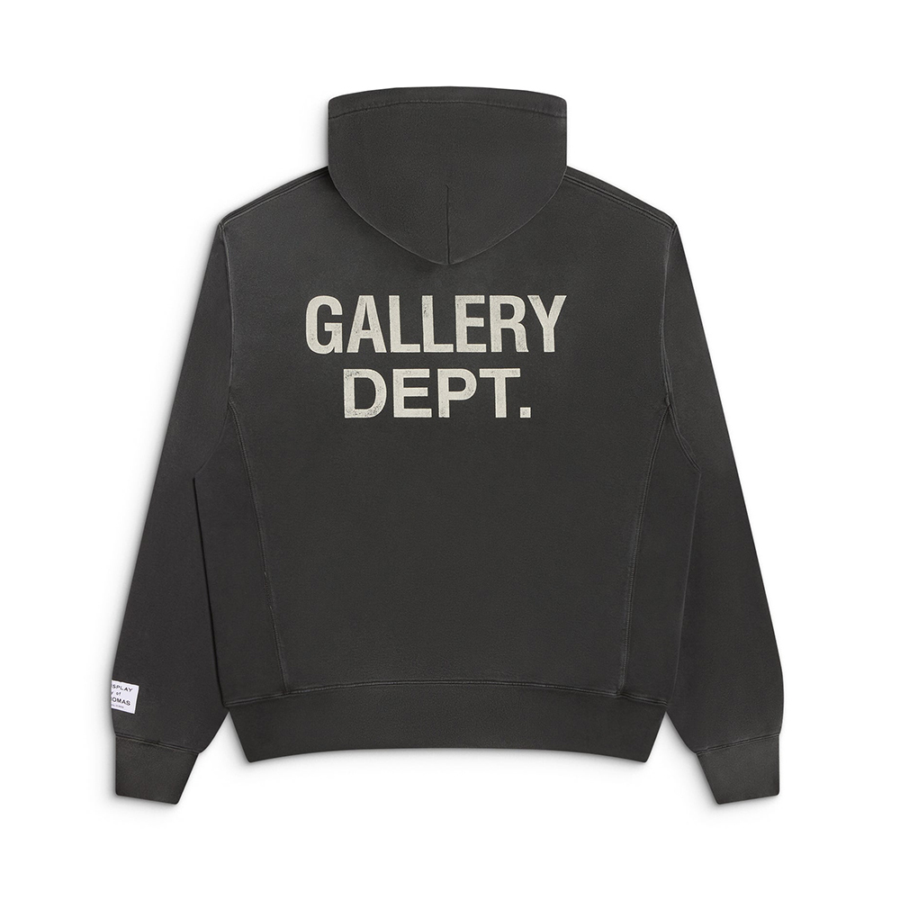 GALLERY DEPT. GD PAINT LOGO HOODIE VINTAGE BLACK #383240
