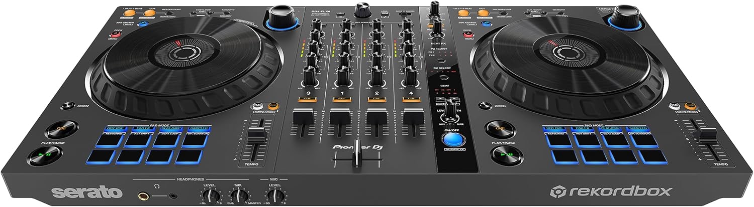 Pioneer DJ DDJ-FLX6-GT 4-deck Rekordbox and Serato DJ Controller - Graphite