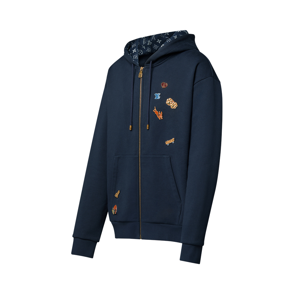 Louis Vuitton Clothing LOUIS VUITTON Chinese Valentine’s Day Zipped Hoodie #395624 View 2 | Nigo Office