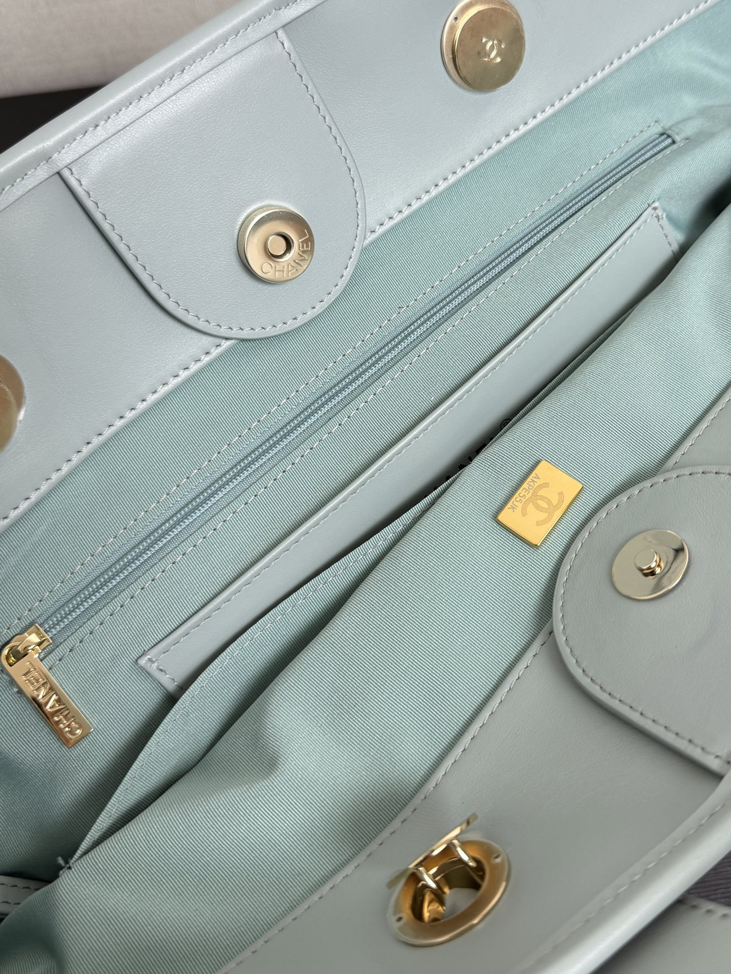 [TOP] CHANEL Beach Shopping Bag 46x25x13cm - Green