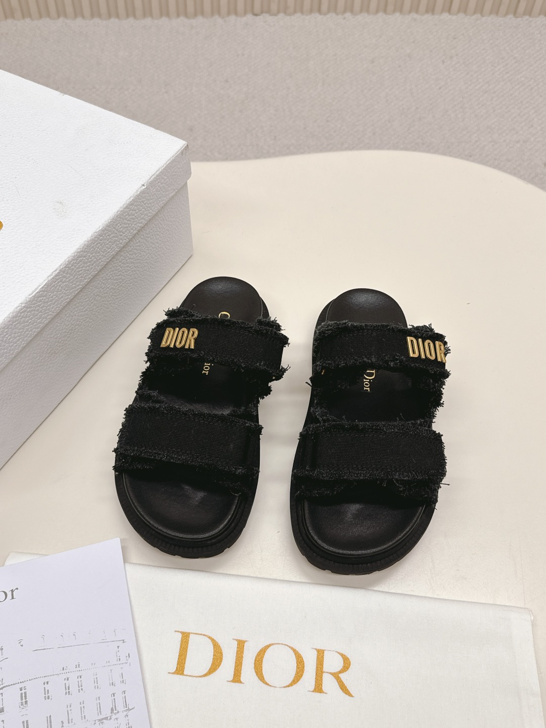 [TOP] Christian Dior Sandals - Black - 711 Luxury