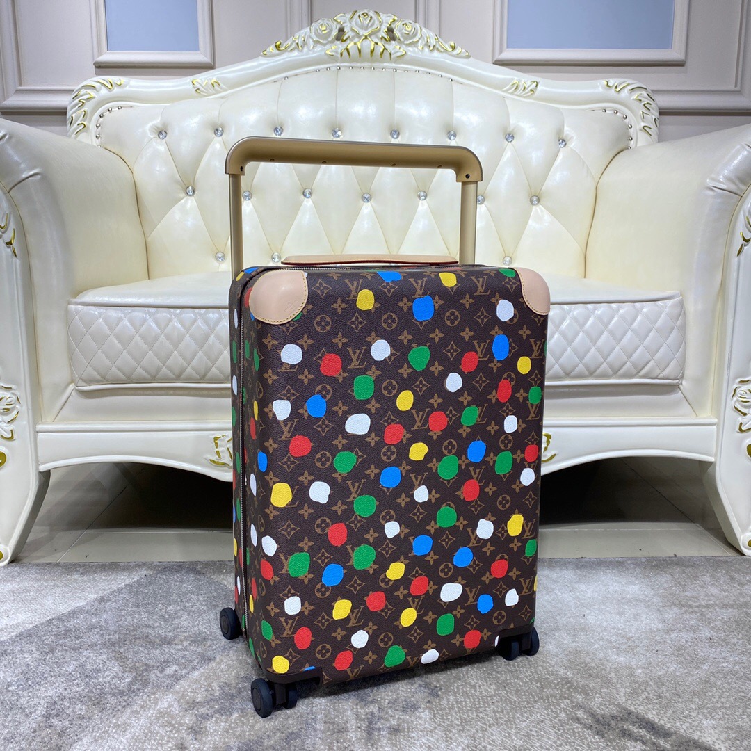 [TOP] Louis Vuitton LV Rolling Luggage Horizon 38.0 x 55.0 x 21.0 cm - Brown - 711 Luxury