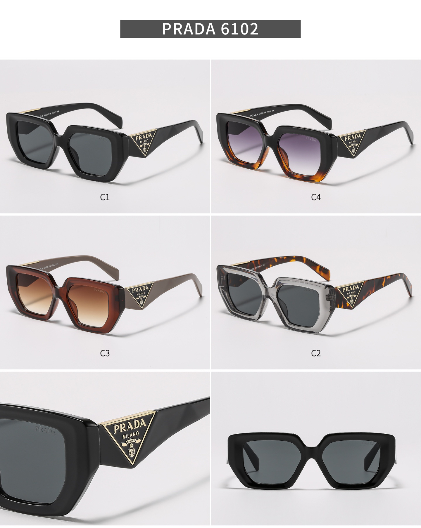 [TOP] PRADA Sunglasses - 4 Colors - 711 Luxury