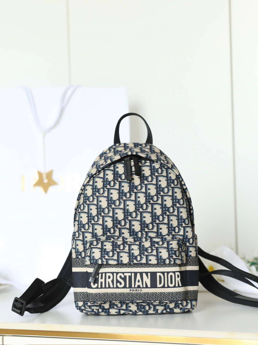 [TOP] Christian Dior Small Travel Backpack - Oblique Blue - 711 Luxury