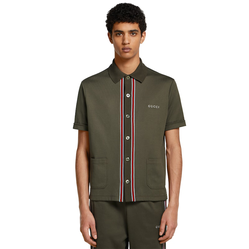 Gucci Clothing Gucci Cotton Piquet Polo Shirt With Embroidery | Nigo Office
