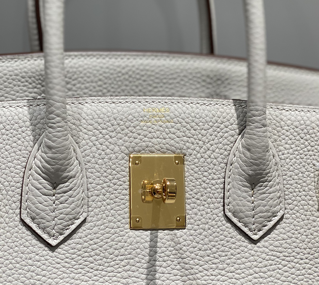 [TOP] HERMES Birkin Togo Leather 30cm - Gris Perle & GHW