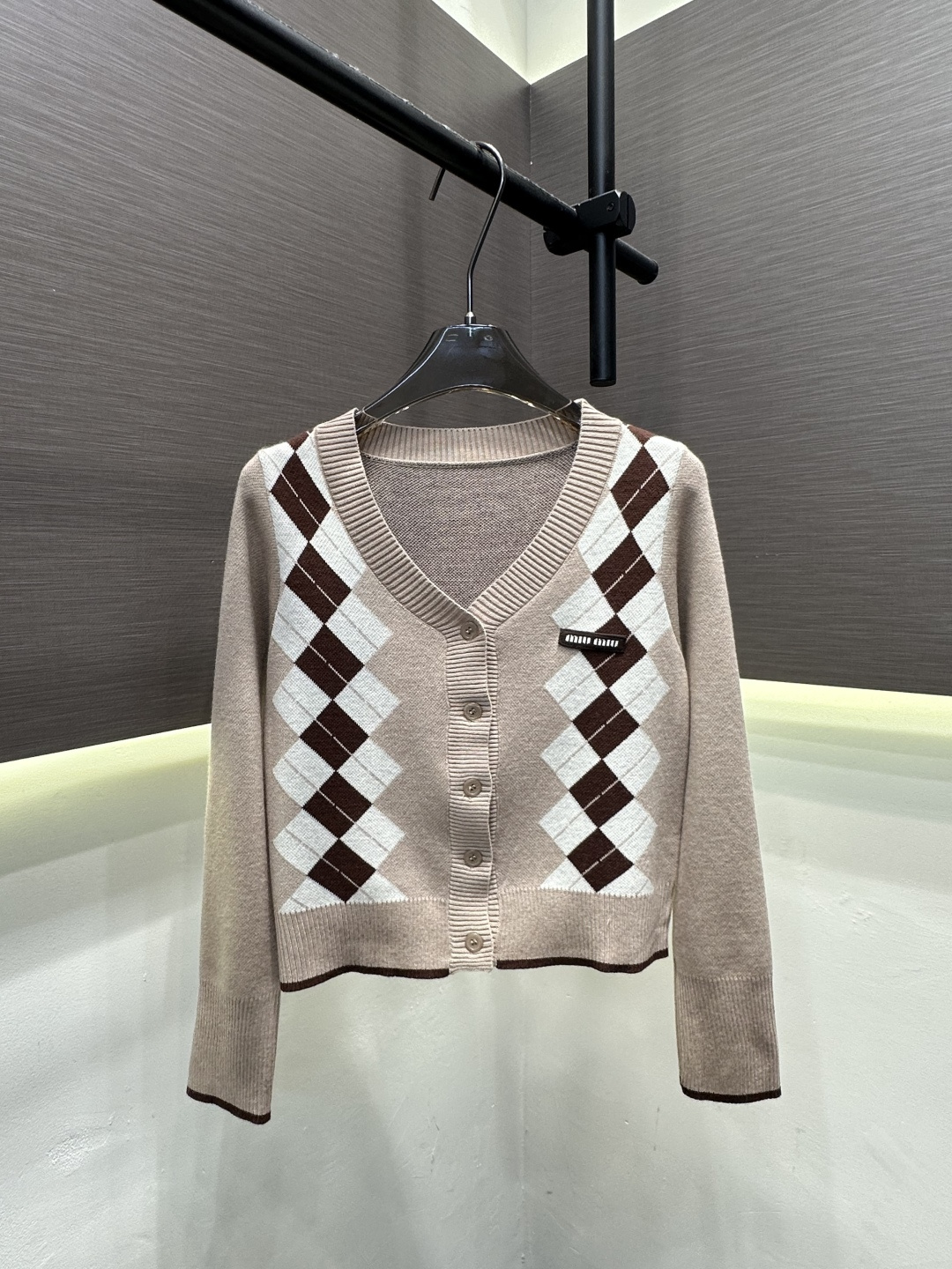 [TOP] Miu Miu Knitted Long-sleeved Shirt - 2 Colors - 711 Luxury