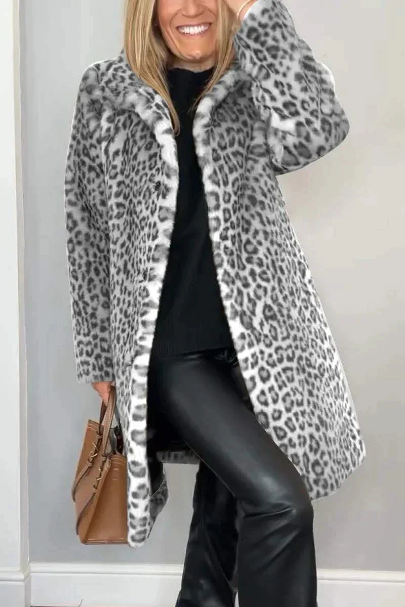 FURIA | Manteau Léopard Stylé