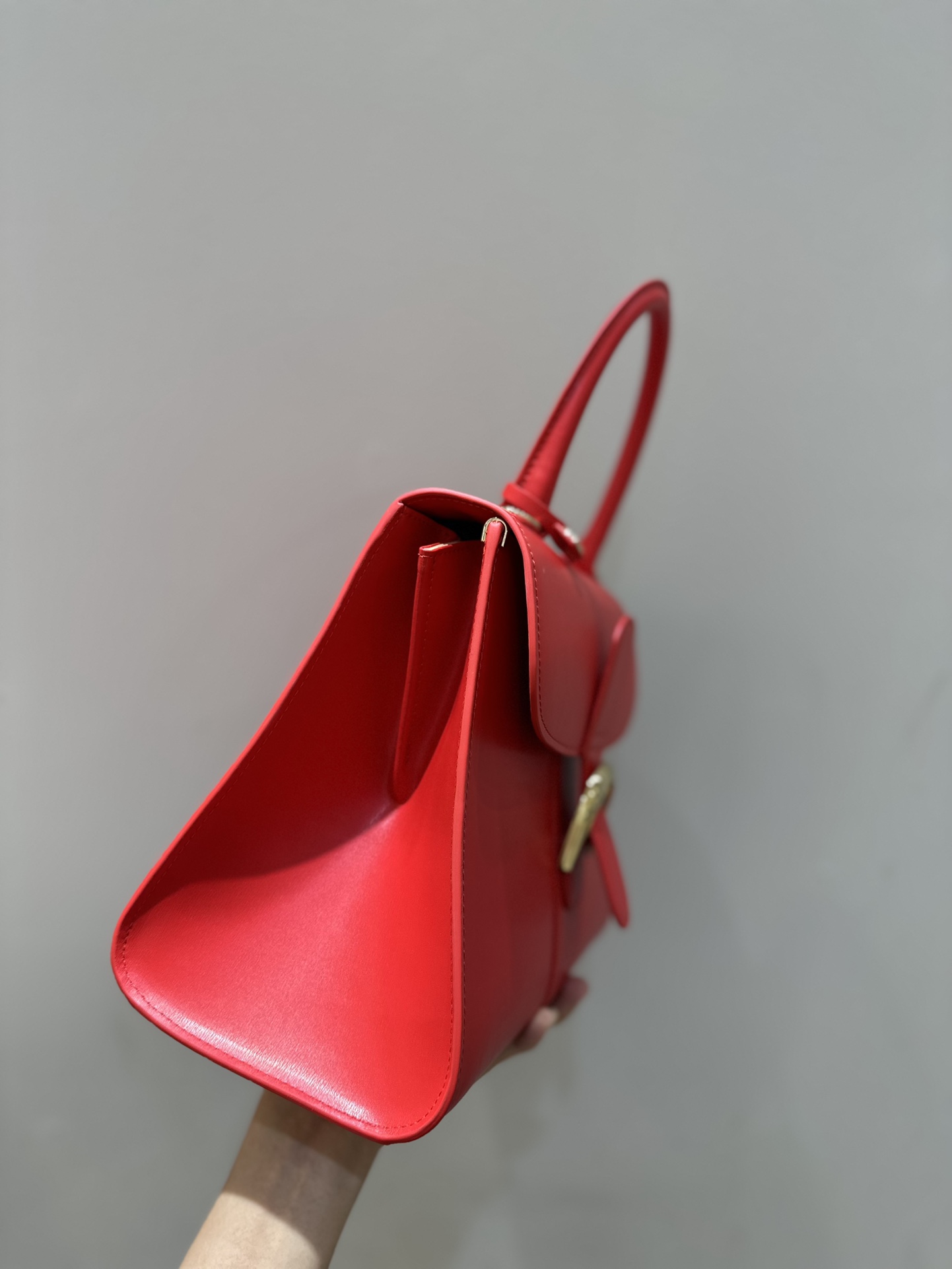 [TOP] Delvaux Brillant Bag Box Leather 28cm - Red - 711 Luxury