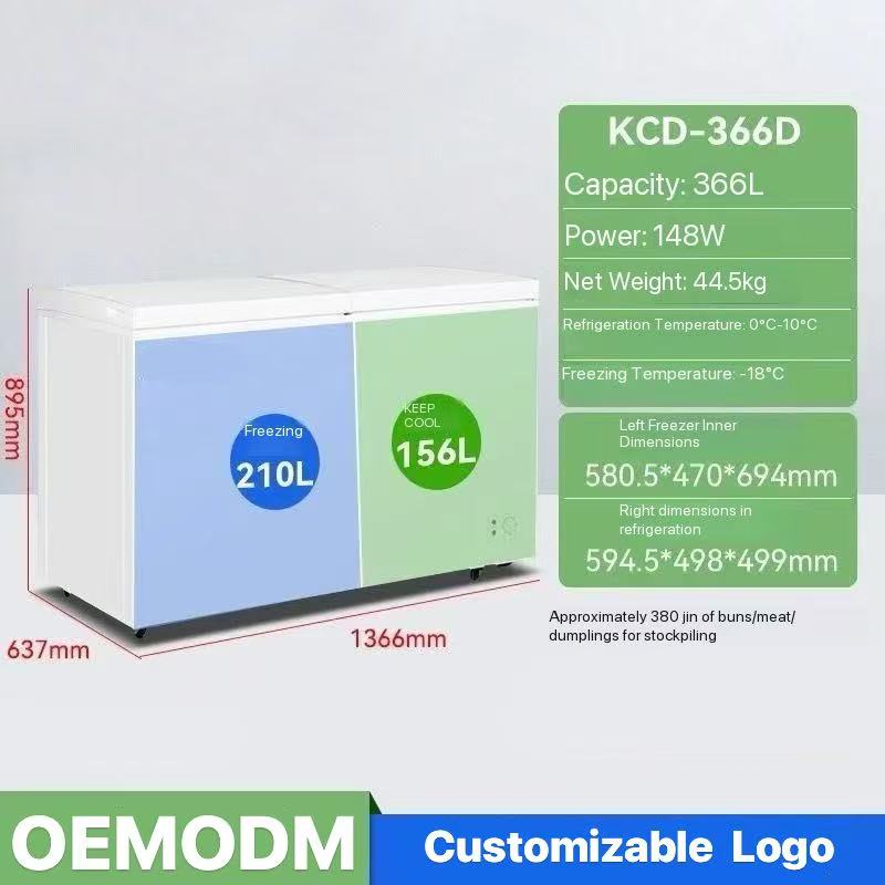 366L 1.37m Dual-Temperature Refrigerator---0.91 CBM