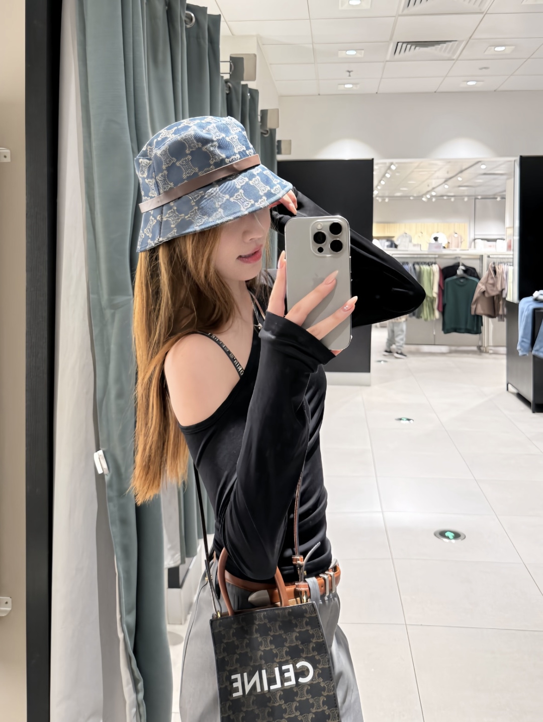 [TOP] CELINE Sunshade Fishing Cap - Blue - 711 Luxury