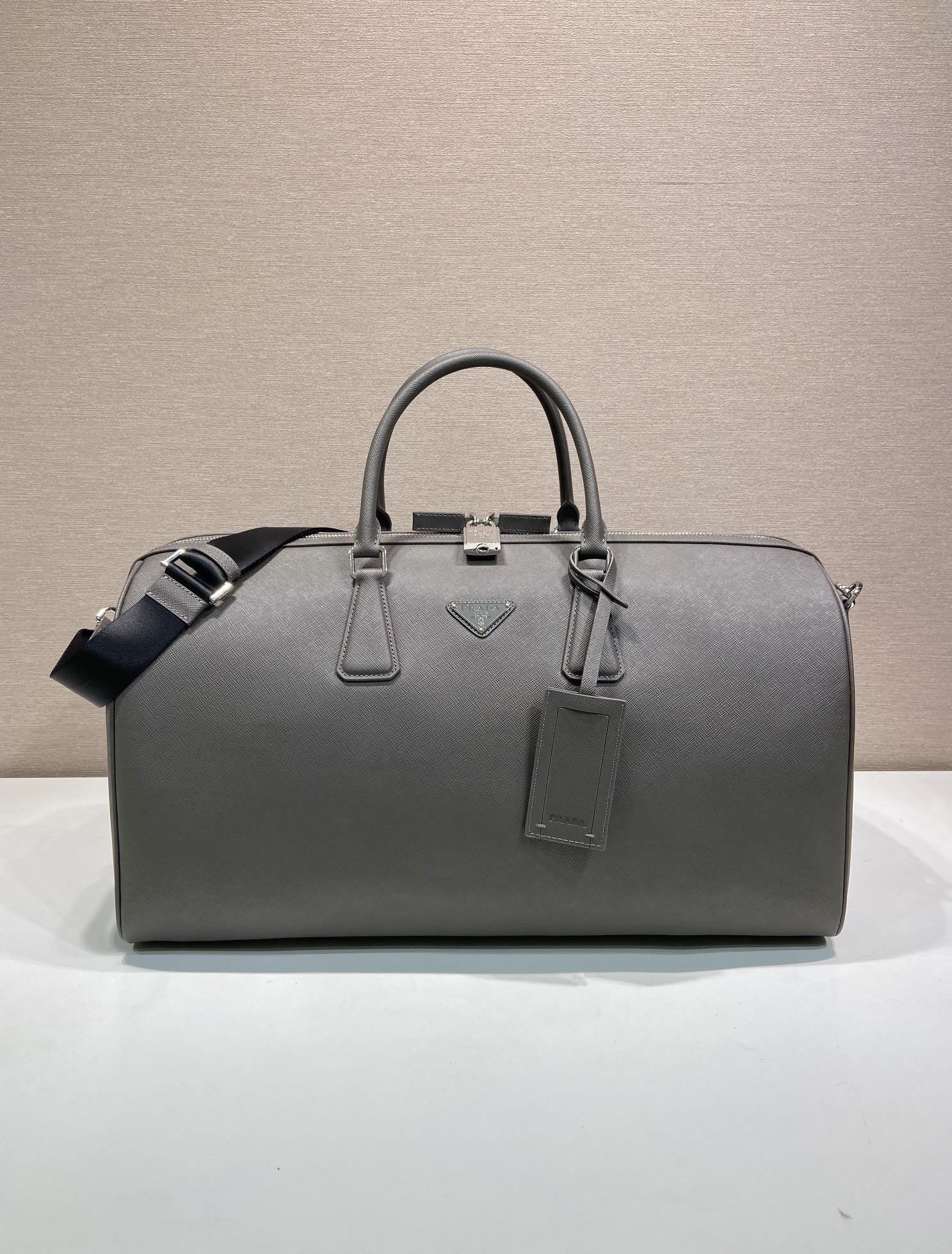 [TOP] PRADA Saffiano Travel Bag 50x27.5x25cm -Grey - 711 Luxury
